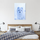 Arctic Fox Canvas afdrukken (Insitu (Slaapkamer))