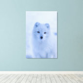 Arctic Fox Canvas afdrukken (Insitu (Houten vloer))