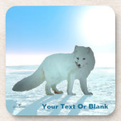 Arctic Fox Drankjes Onderzetter (Voorkant)