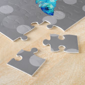 Arctic Fox Dreamcatcher Ice Blue Floral Legpuzzel (Zijkant)