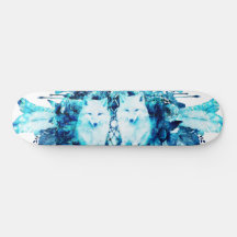 Arctic Fox Dreamcatcher Ice Blue Floral