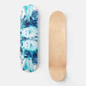 Arctic Fox Dreamcatcher Ice Blue Floral Persoonlijk Skateboard (Voorkant)