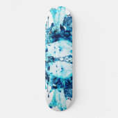 Arctic Fox Dreamcatcher Ice Blue Floral Persoonlijk Skateboard (Voorkant)