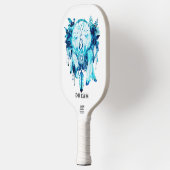 Arctic Fox Dreamcatcher Ice Blue Floral Pickleball Paddle (Links)