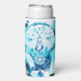 Arctic Fox Dreamcatcher Ice Blue Floral Seltzer Blikjeskoeler