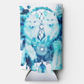 Arctic Fox Dreamcatcher Ice Blue Floral Seltzer Blikjeskoeler (Voorkant)