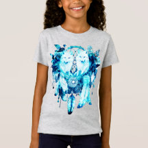 Arctic Fox Dreamcatcher Ice Blue Floral