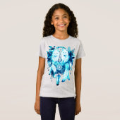 Arctic Fox Dreamcatcher Ice Blue Floral T-shirt (Voorkant volledig)
