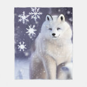 Arctic Fox Fleece Deken (Voorkant)