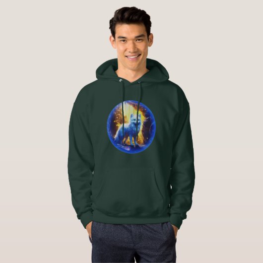 Arctic Fox Graphic Hooded Sweatshirt (Voorkant volledig)