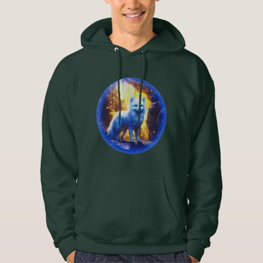 Arctic Fox Graphic Hooded Sweatshirt (Voorkant)