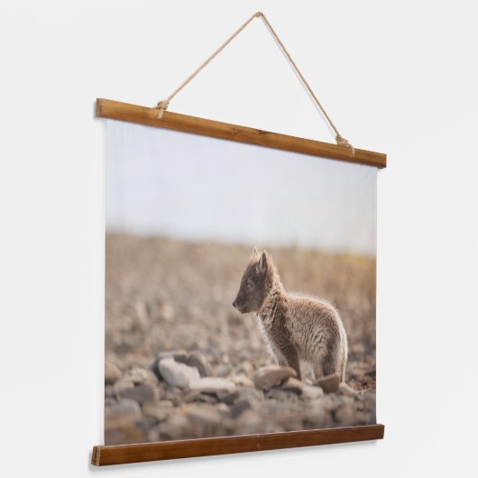 Arctic Fox Hangend Wandkleed (Gebogen)