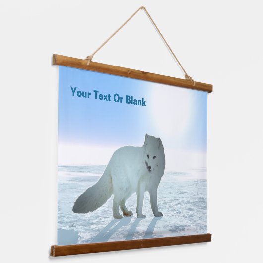 Arctic Fox Hangend Wandkleed (Gebogen)