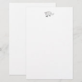 Arctic Fox Hunting Briefpapier (Voorkant / Achterkant)