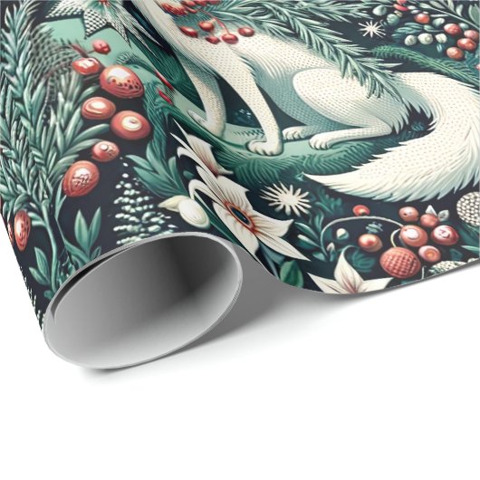 Arctic Fox I Geschenk Wrap Cadeaupapier (Rol Hoek)