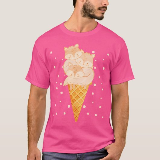 Arctic Fox Ice Cream T-shirt (Voorkant)