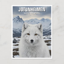 Arctic Fox in het nationaal park Jotunheimen in No