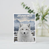 Arctic Fox in het nationaal park Jotunheimen in No Briefkaart (Staand voorkant)