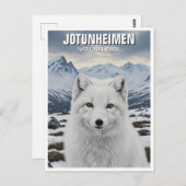Arctic Fox in het nationaal park Jotunheimen in No Briefkaart (Voorkant / Achterkant)