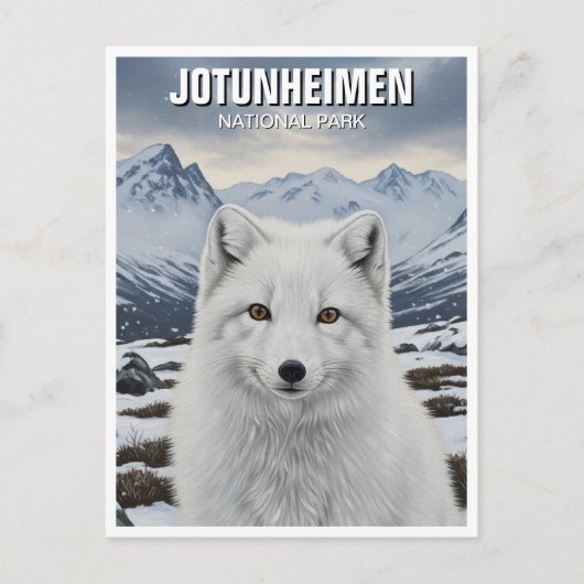 Arctic Fox in het nationaal park Jotunheimen in No Briefkaart (Voorkant)