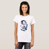 Arctic Fox in Nebula T-shirt (Voorkant volledig)