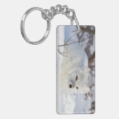 Arctic Fox in winter Sleutelhanger (Voorkant Links)