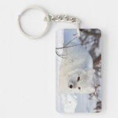 Arctic Fox in winter Sleutelhanger (Voorkant)