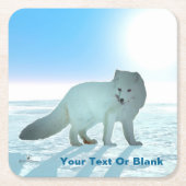 Arctic Fox Kartonnen Onderzetters (Voorkant)
