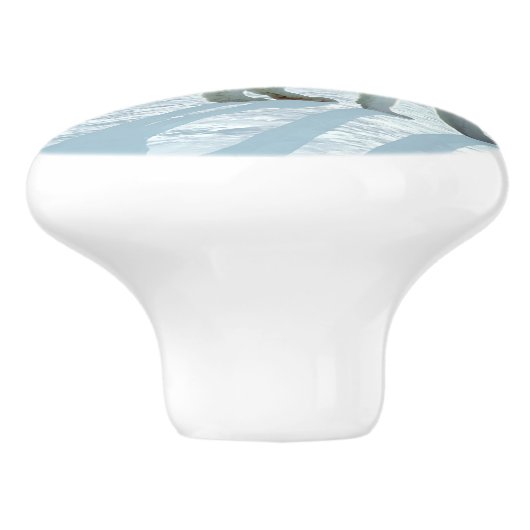 Arctic Fox Keramische Knop (Zijkant)