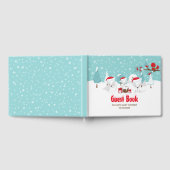 Arctic Fox KerstWoodland Baby shower Gastenboek (Volledig)