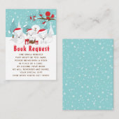 Arctic Fox KerstWoodland Book Request Informatiekaartje (Voorkant / Achterkant)