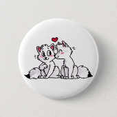 Arctic Fox Kiss Button (Voorkant)