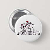 Arctic Fox Kiss Button (Voorkant /achterkant)