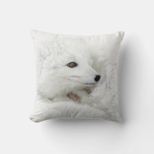 Arctic Fox kromp in de winter Kussen