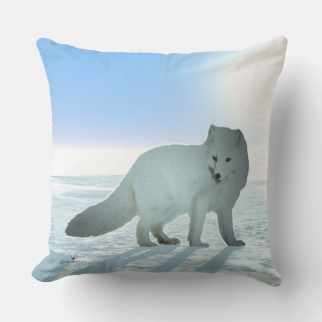 Arctic Fox Kussen (Voorkant)
