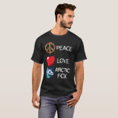 Arctic Fox Love Peace Fox Landscape Arctic Fox T-shirt (Voorkant volledig)
