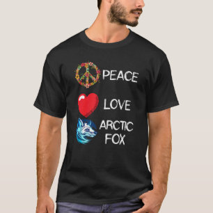 Arctic Fox Love Peace Fox Landscape Arctic Fox T-shirt