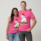Arctic Fox Lover Matching Santa Hat Arctic Fox Chr T-shirt (Unisex)