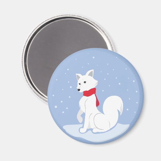 Arctic Fox Magneet (Voorkant / Achterkant)