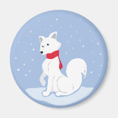 Arctic Fox Magneet (Voorkant)