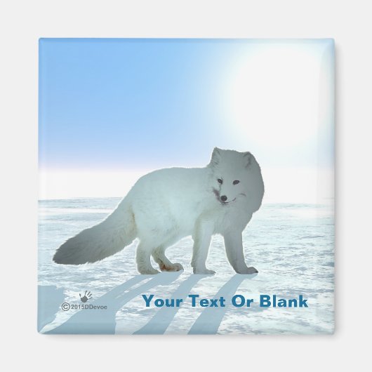 Arctic Fox Magneet (Voorkant)