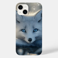 Arctic Fox met betoverende blauwe ogen