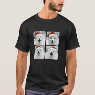 Arctic Fox met kerstmis in Santa Hat T-shirt
