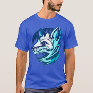 Arctic Fox Moon Landscape Fox Face Antarctica Anim T-shirt