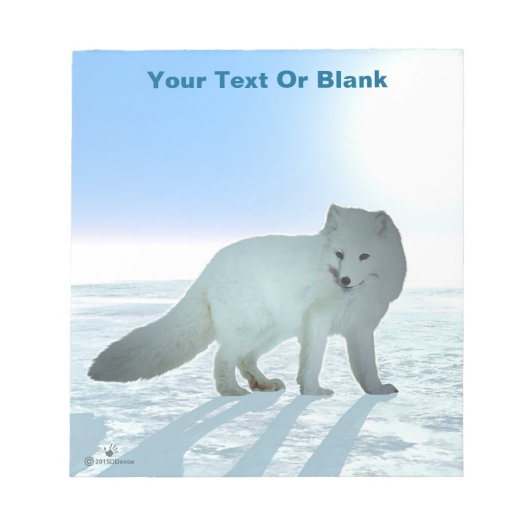 Arctic Fox Notitieblok (Voorkant)