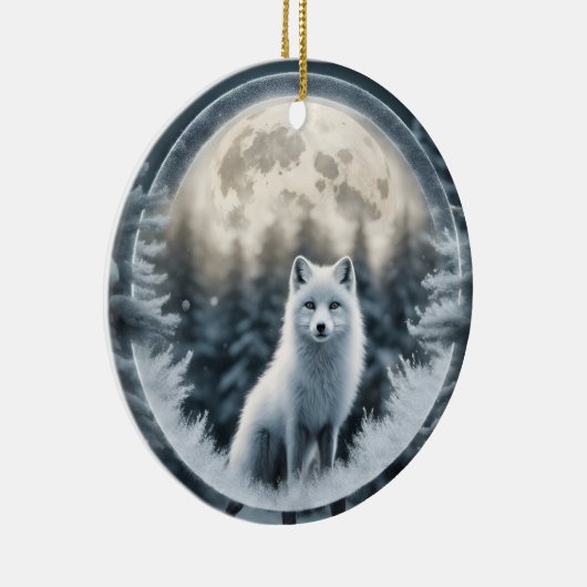 Arctic Fox Ornament (Rechts)