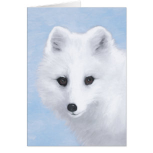 Arctic Fox Painting - Originele Wildlife Art