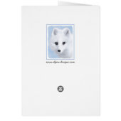 Arctic Fox Painting - Originele Wildlife Art (Achterkant)