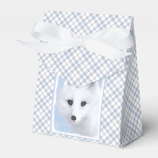 Arctic Fox Painting - Originele Wildlife Art Bedankdoosjes (Voorkant Zijde)
