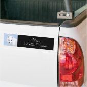 Arctic Fox Painting - Originele Wildlife Art Bumpersticker (Op Truck)